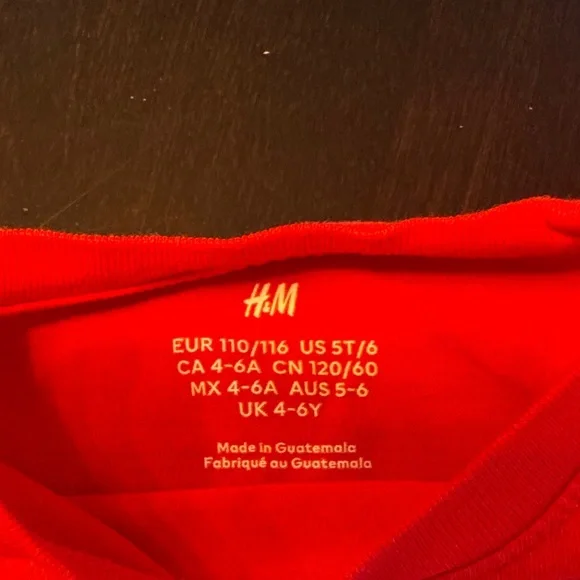 H&M Festive Red Santa Long Sleeve Tee - Picture 2 of 3